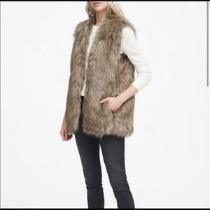 Banana Republic Fur Vest